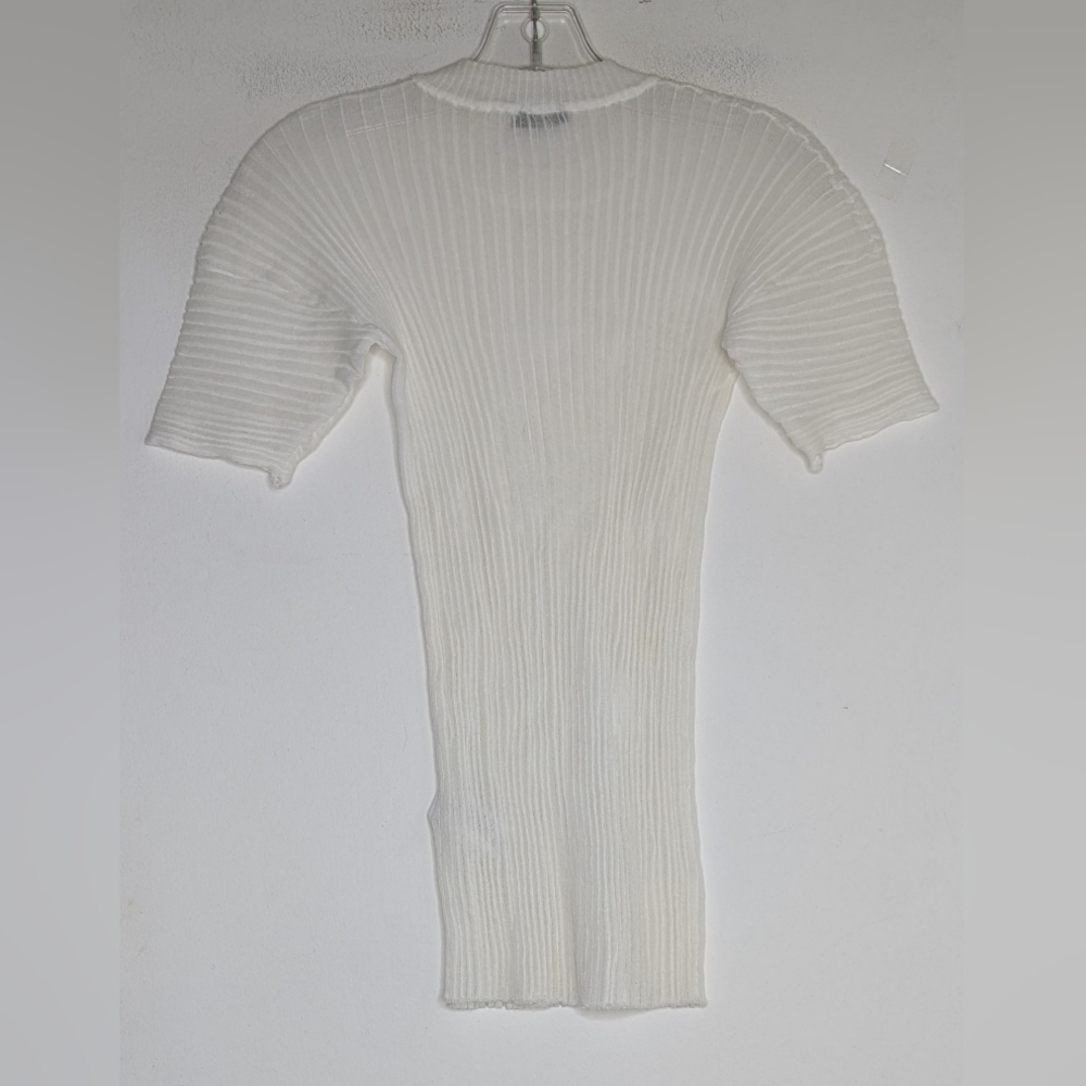 JOSEPH Transparent Rib Short Sleeve Top - Picture 2 of 4